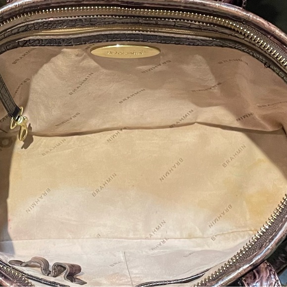 Brahmin Asher Tassel Melbourne Leather Satchel Crossbody - Picture 8 of 10